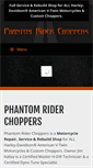 Mobile Screenshot of phantomriderchoppers.com